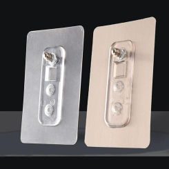 Wall Mounted Waterproof Hooks Punch-Free Screw Stickers Non-Marking Bathroom Storage Plastic Mop Holder Kitchen Storage