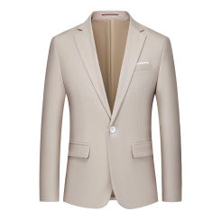 2023 Men's Business Casual A Button Stylish and Handsome Small Suit  Blazer Men  Terno Slim Fit Banquet Wedding Suit Jacket