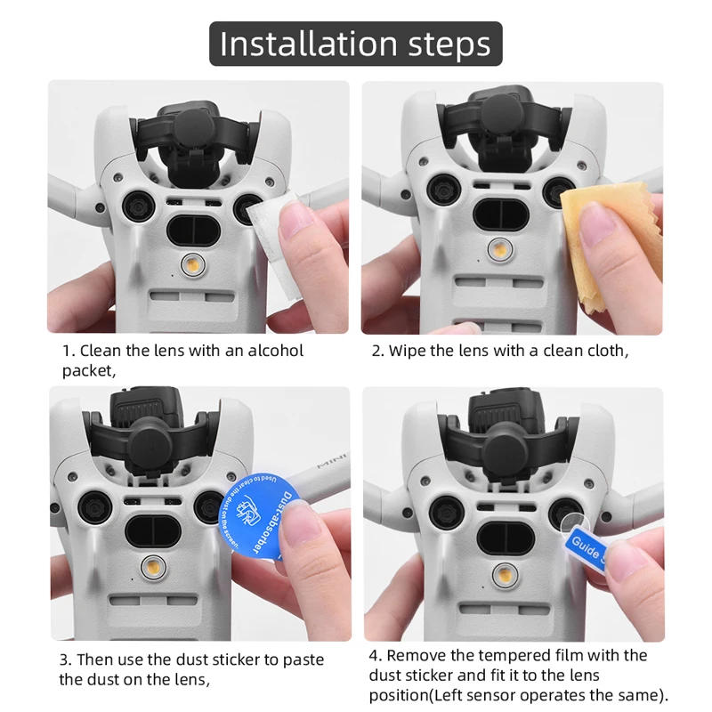 Description Picture 5 of itemDrone Gimbal Camera Lens Tempered Film for DJI Mini 4 Pro Vision Sensor Tempered Glass Protector Film Drone Accessorry