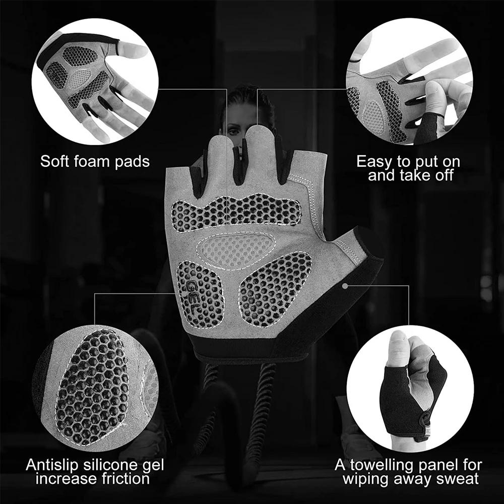 Description Picture 6 of itemKids Cycling Gloves Half Finger Bike Gloves Non-Slip Biking MTB Bicycle Gloves for Workout, for Boys & Girls