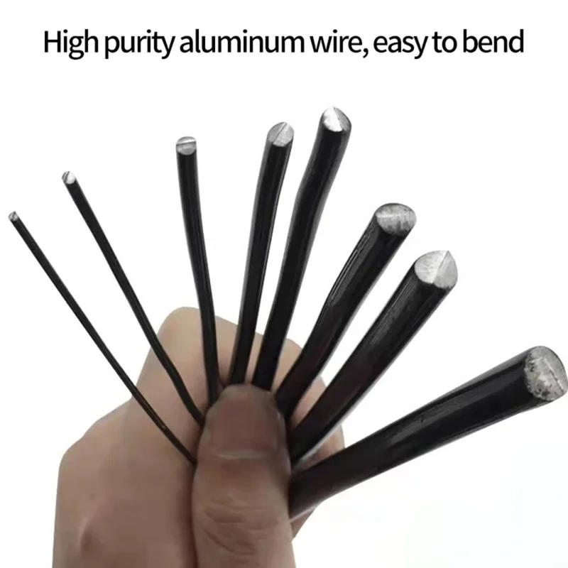 Description Picture 5 of item5m Bonsai Wire plant support Anodized Aluminum Bonsai Training Wire For Plant Shapes garden accessories 5 Sizes 1/1.5/2/2.5/3 mm