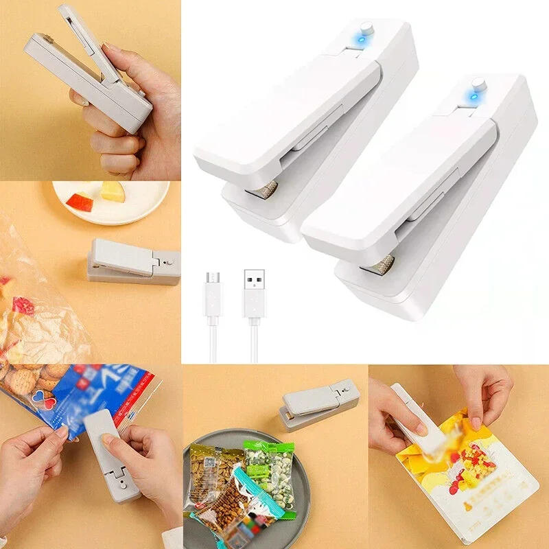 Description Picture 3 of itemHeat Sealer USB Rechargtable Mini Sealing Machine Storage Bag Clip Mini Sealing Machine Sticker Seal for Food Snack Kitchen Gadg