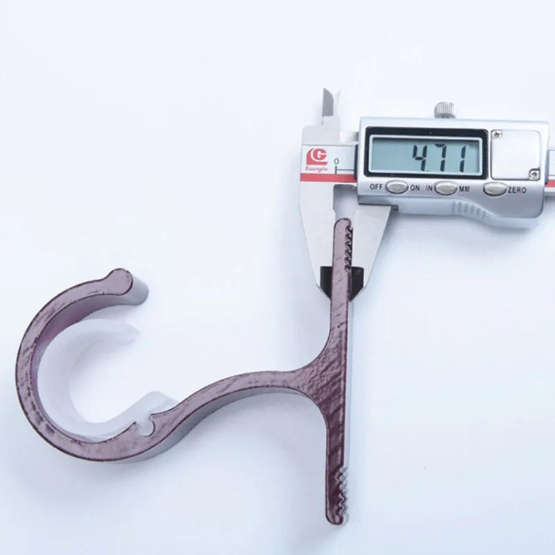 Description Picture 6 of itemCurtain Rods Bracket Hanger Hook Rod Support Clamp Crossbar Fixing Clip Wall Hooks Organizer Rails Rack Home Storage