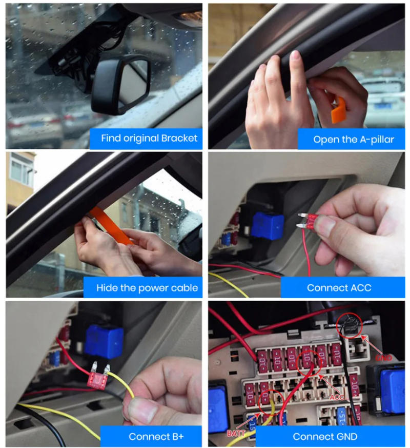 Description Picture 4 of itemImagebon Car DVR Buck Line 5V 4A Dash Cam ACC Hardwire Kit For 24h Parking Monitoring Time Lapse