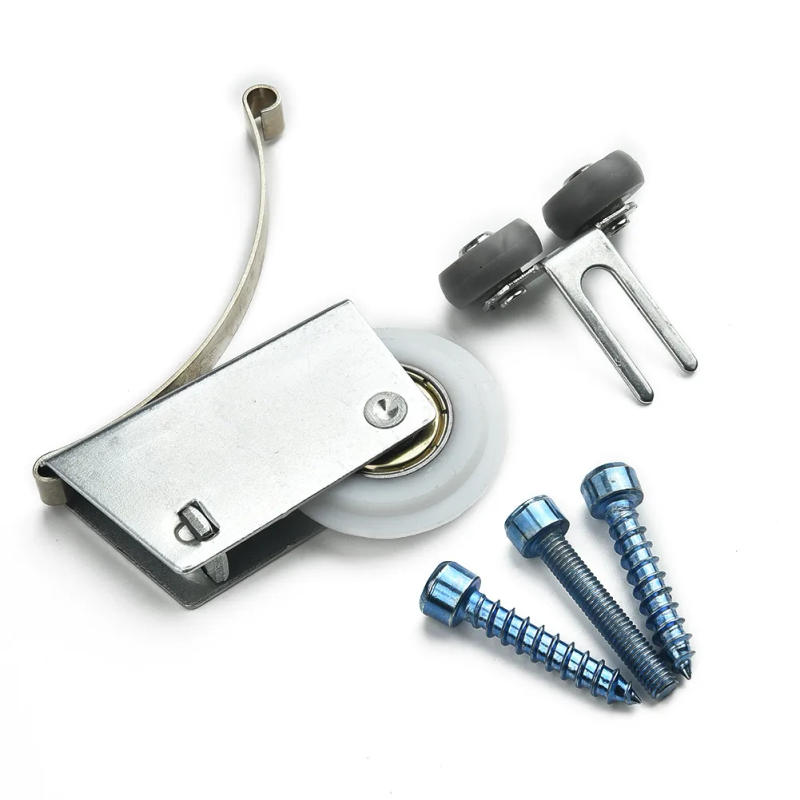 Description Picture 3 of itemHot Sale Useful High Quality Roller Wheels Kit Wardrobe Iron Silence Fittings Sliding Door wardrobe Door Hardware