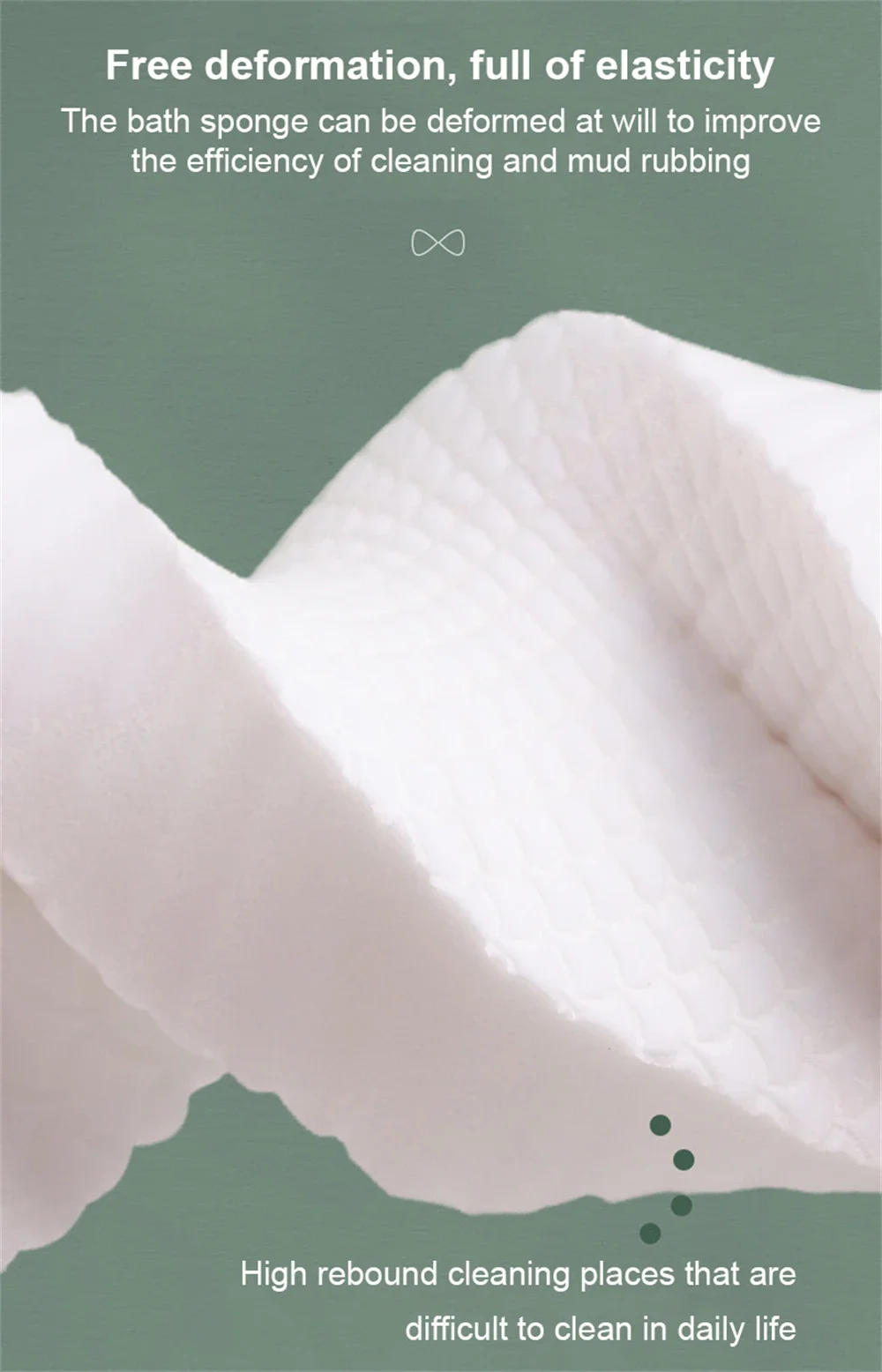 Description Picture 6 of item4 Color Soft Exfoliating Sponge Body Scrubber Bath Exfoliating Scrub Sponge Shower Brush Body Dead Skin Remover Bathing Supplies