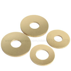 M2 M2.5 M3 M4 M5 M6 M8 M10 M12 M14 M16 M18 Solid Brass Copper Flat Washer Plain Brass Gasket Shim Pad Ring Spacer Circular Meson