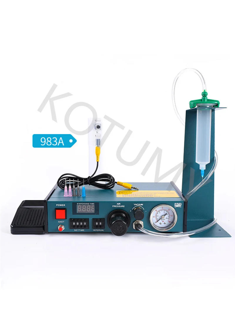 Description Picture 2 of item110V/220V Manual Pedal Glue Dispenser Epoxy Resin Automatic Glue Injection Machine Automatic Dispensing Machine BY-983A