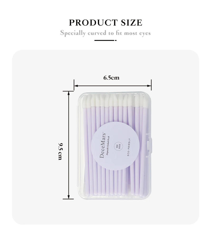 Description Picture 3 of item100 Pcs Micro Applicator Brush, Swabs, Disposable Eye Lashes Mascara Wands for Eyelash Extension