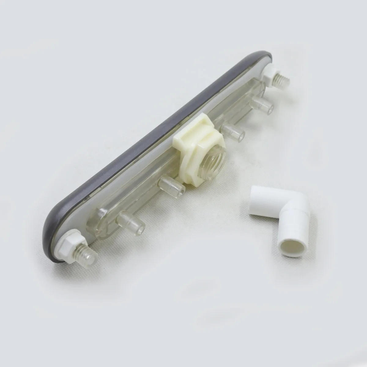 Description Picture 3 of item10.6 Inch Rectangular Plastic Waterfall Spa Hot Tub Accessories,27cm Grey Surface, Transparent Base,Bathtub Fountain