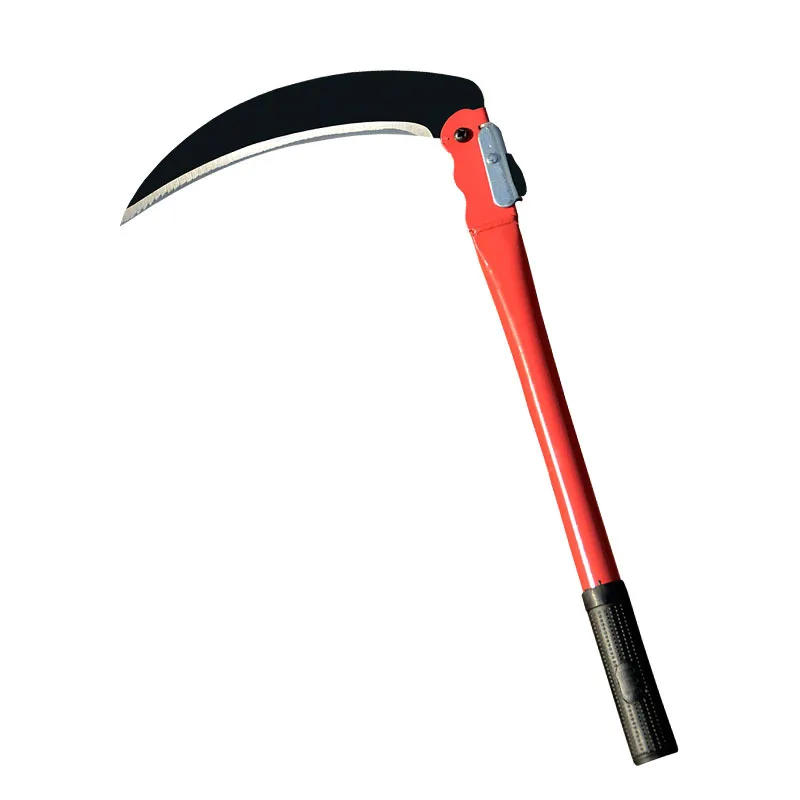 Description Picture 4 of itemAgricultural Folding Sickle Long Handle  Folding Scythe Lawn Mower Gardening Grass Weeding Knife with spare blade Garden Tool