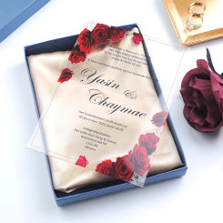 Transparent Luxury Wedding Invitations, Girl Birthday Invitation, Cheap Units, French Text, Custom, Holiday Gifts, 10Pcs