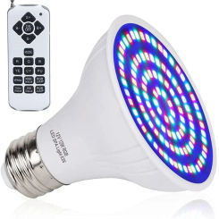 LED Swimming Pool Light E27 E26 Bulb IP68 AC/DC12V PAR120 Spa Pool Underwater Spotlight 16Modes Remote Pond Light 12W SPA Lamp