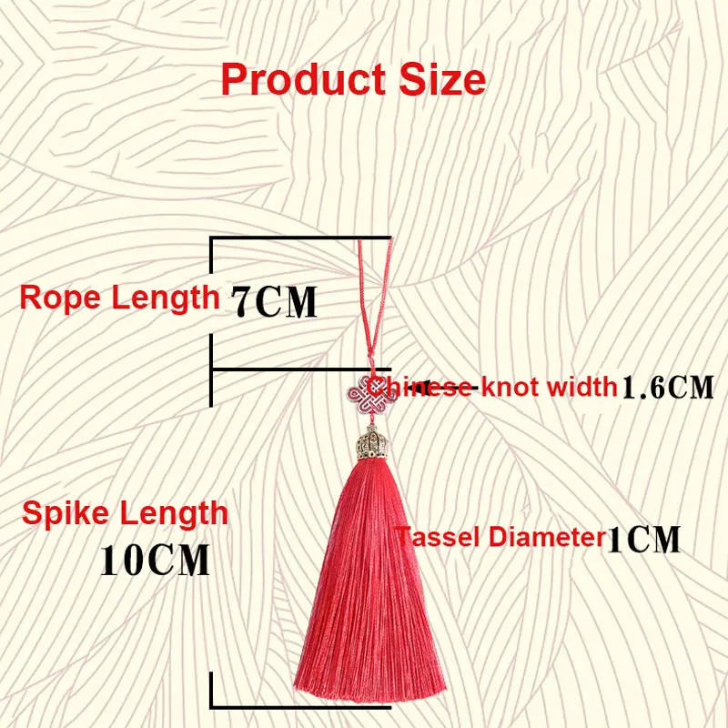 Description Picture 3 of item2/5Pcs Tassel Crown Cap Cloisonne Tassels Fringe Crafts Tassels Key Tassels for DIY Jewelry Making Embellish Accessories