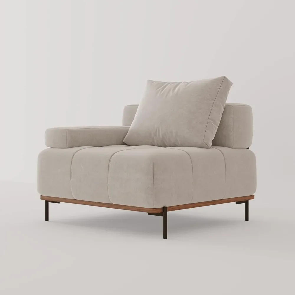 Description Picture 2 of itemChair Mid-Century Modern Minimalist Free Combination U/L Shaped Reversible Couch for Living Room Furniture Home