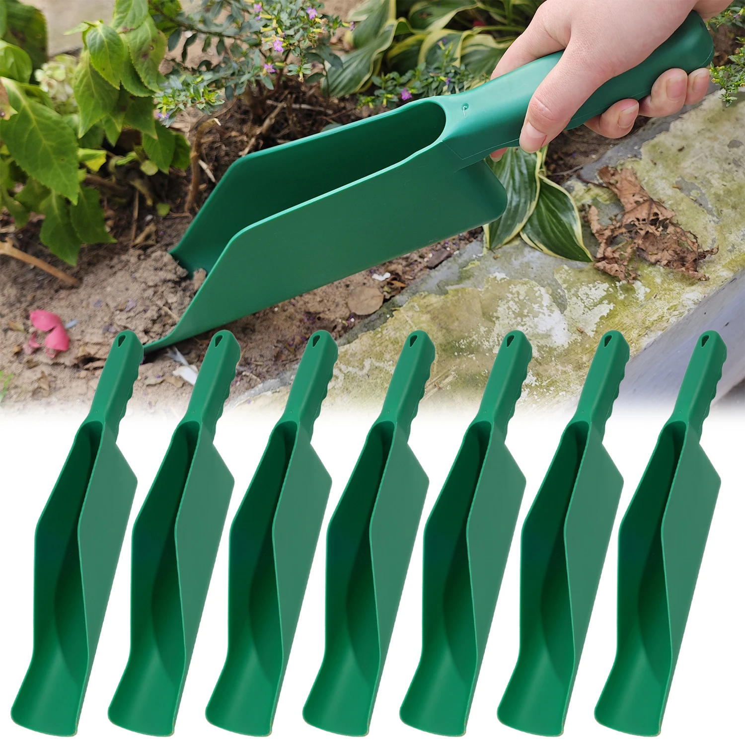 Description Picture 3 of itemGutter Getter Scoop Plastic Multi-purpose Cleaning Roof Eaves Leaf Scoops Pets Feeding Shovel Home Garden Dirt Cleaner Products