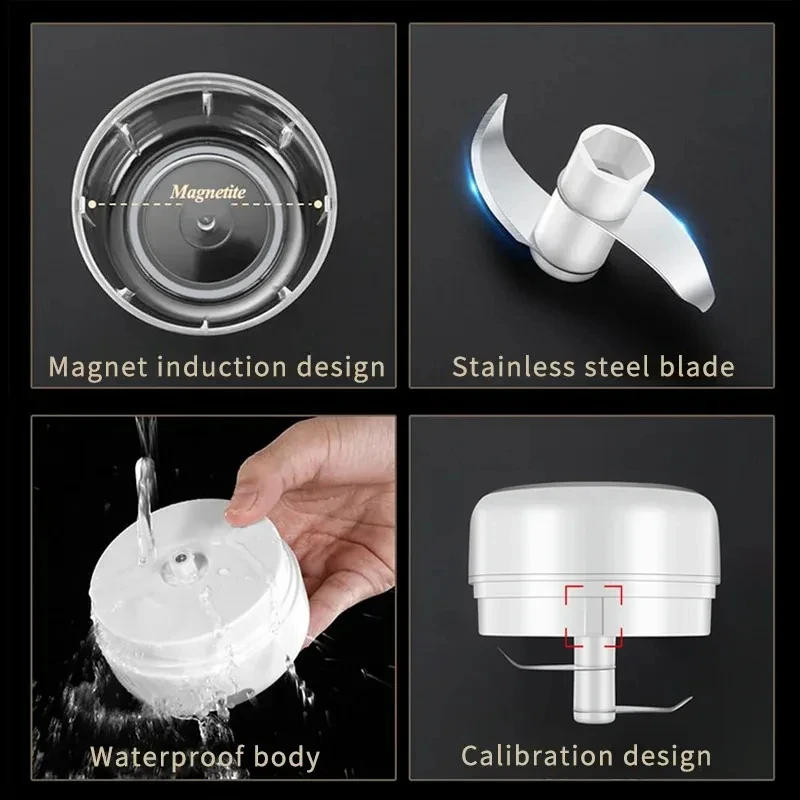 Description Picture 5 of item250/100ml USB Electric Garlic Chopper - Powerful Meat Grinder And Vegetable Crusher For Quick And Easy Food Prep Garlic Masher