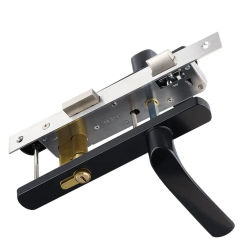 Bathroom Aluminum Alloy Single Point Door Lock Aluminum Alloy Door Handle 85+30 Lock Body Home Improvement Accessories