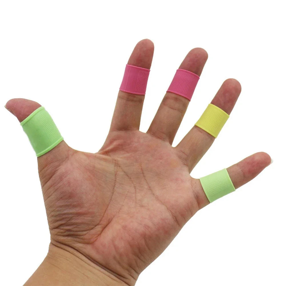 Description Picture 6 of item10Pcs Silicone Golf Finger Sleeves Finger Band Sports Non-Slip Hand Protector Support for Basketball Baseball Tennis Bowling