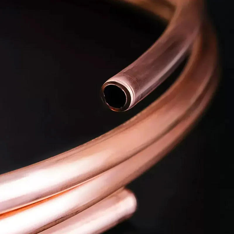 Description Picture 3 of itemSoft Copper Tube Coil OD 2mm/3mm/4mm/5mm/6mm/8mm/10mm/12mm T2 Copper Seamless Round Pipe Tubing Refrigerators Air conditioners