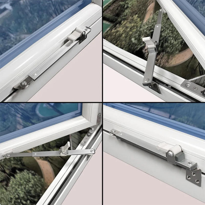 Description Picture 5 of itemWindow Security Bar Casement Window Stay Stainless Steel Security Window Latches Lock Adjustable Telescoping Wind Brace