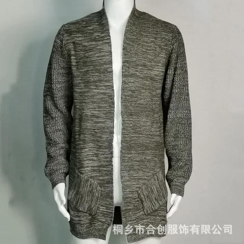 Description Picture 3 of itemSweater Cardigan Long Sleeve Knitted Cardigan Windbreaker Coat Men