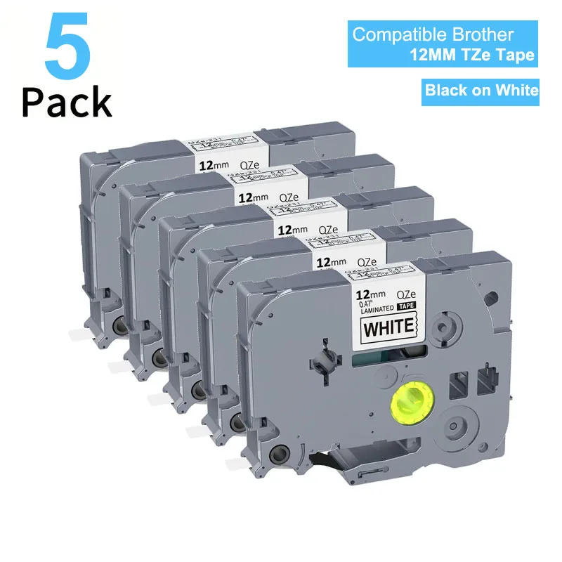 Description Picture 5 of item5PK Berry Pink Laminated tze Label Tapes TZe-MQP35 White tze231 Replacement for Brother PT-H100, PT-D210, PTD400AD, PTD600