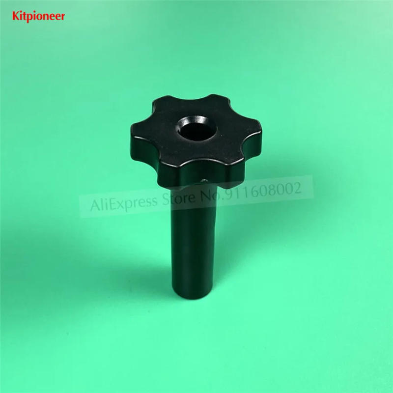 Description Picture 3 of item1 Piece Long Black Screw Nut Gear Shaped Knob Clamping Nut New Part Soft Serve Machines Ice-Cream Makers Replacement M8/M10