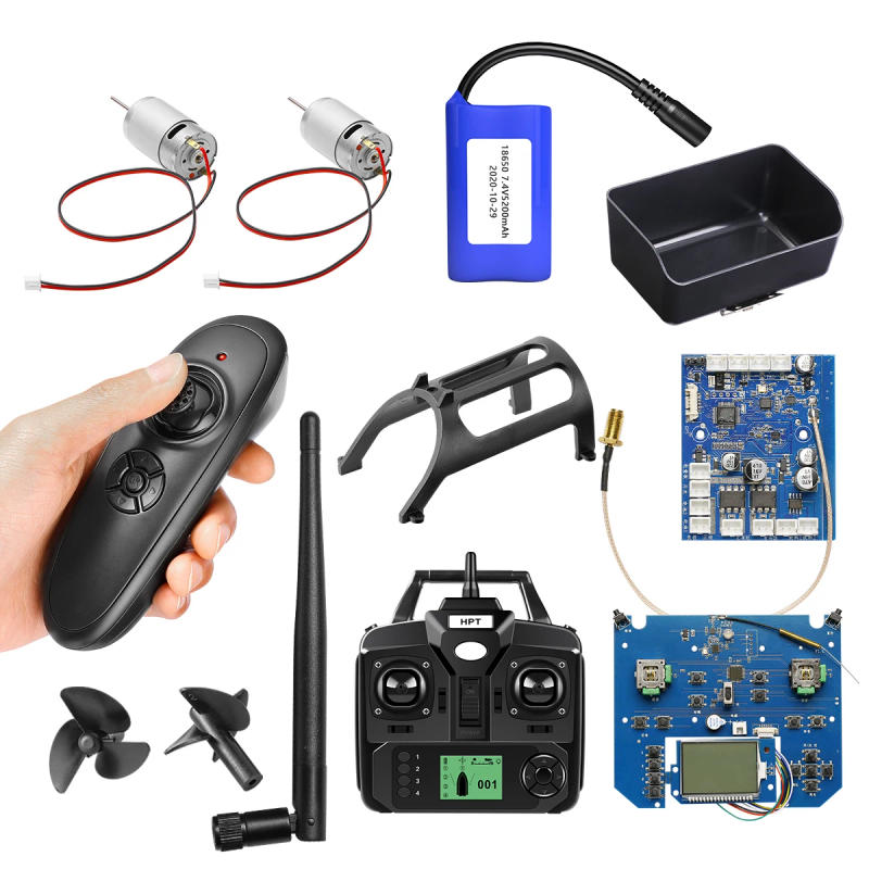 Description Picture 2 of itemBrand New 3 Blade Spare Propellers,Left&Right Motor,Weed Guards Fishing Bait Boat Spare Parts Accessories Replacement