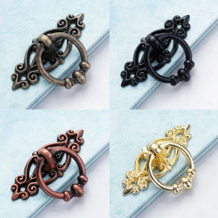 Zinc Alloy Handle Retro Drawer Cabinets Wardrobe Door Pull Ring 65*46mm High-quality Hanging Ring Furniture Hardware Accessories