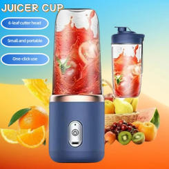 Double Cup Multifunction Mini Fruit Juicer Portable Juice Extractor Stainless Steel Blade Mixer Machine Food Milkshake Juice Cup