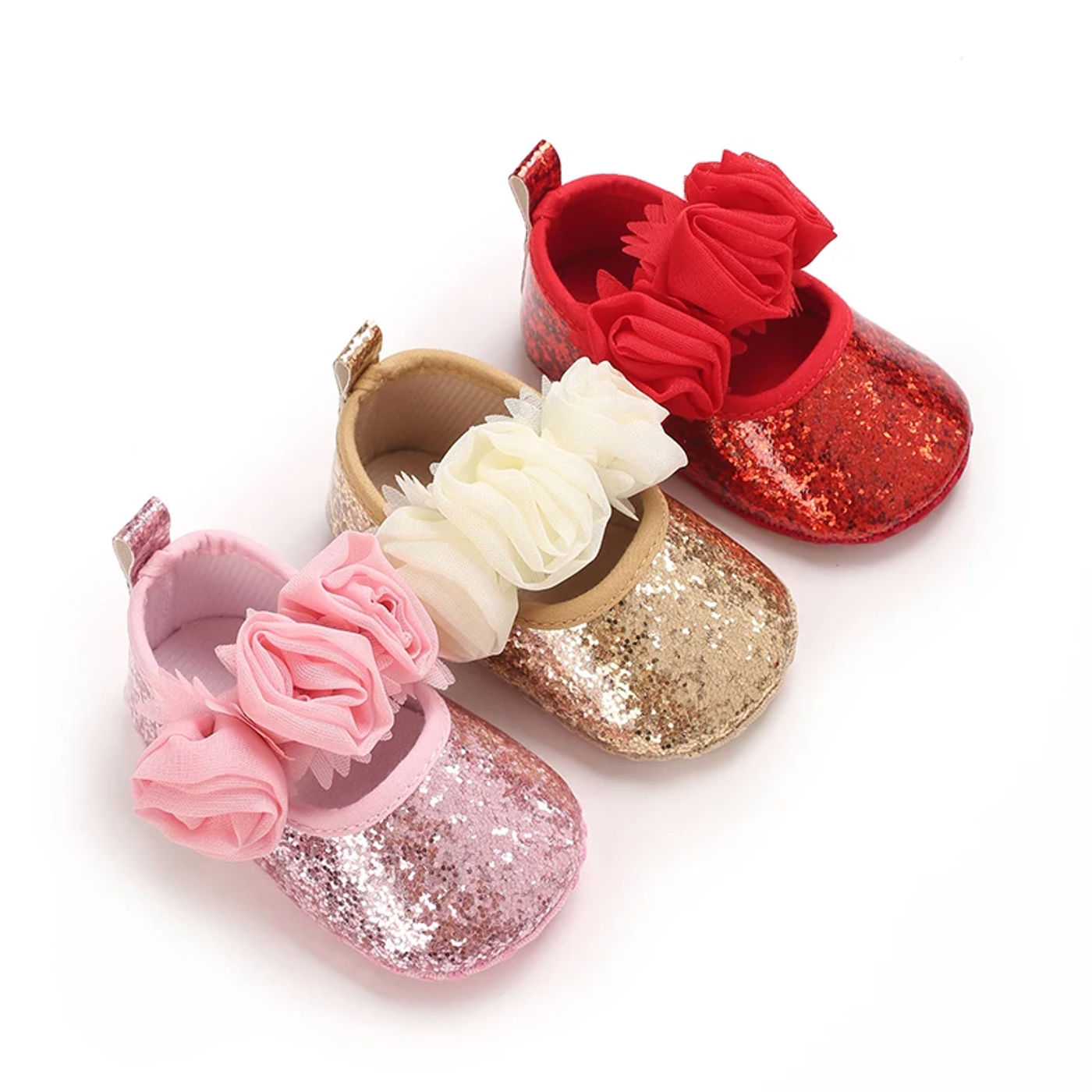 Description Picture 5 of itemBaby Girls Casual Jane Mary Flower Shoes, Lightweight Non slip Sandals, Spring