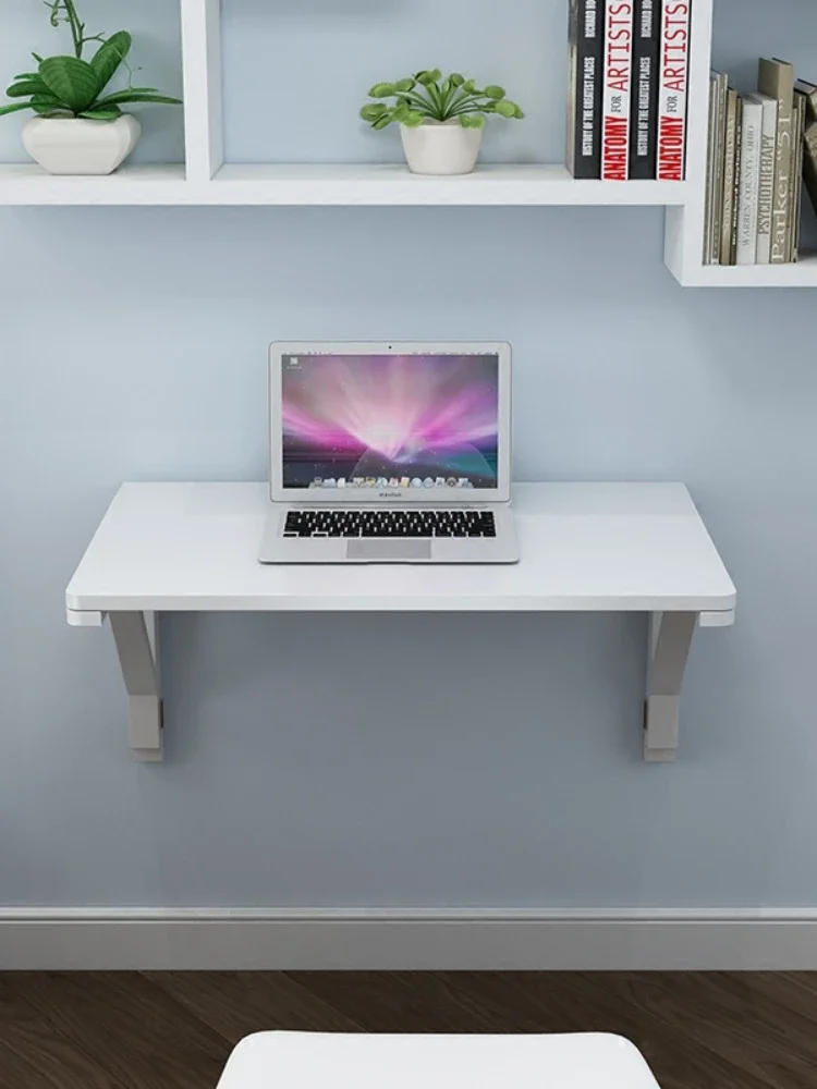 Description Picture 3 of itemPure Solid Wood White Folding Wall Hanging Dining Table Computer Kitchen Folding Table