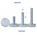 Galvanized Flat Head Knurled Hand Screw/Round Head Handle Large Head Adjustment Bolt M3M4M5M6M8M10