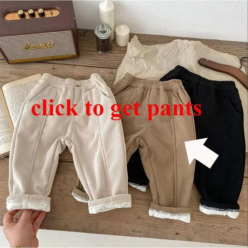 Description Picture 2 of itemMILANCEL Baby Pants Solid Kids Jeans Casual Boys Denim Pants Soft Girls Fashion Trousers