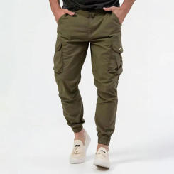 Men Pants Men's Casual Cargo Pants with Multiple Pockets Ankle-banded Design for Comfortable Stylish Wear Men Trousers