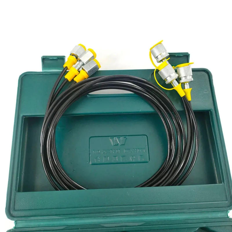 Description Picture 6 of itemHydraulic Pressure Gauge Kit Excavator Hydraulic Kit Pressure Meauring Device 6 Test Couplings 3 Pressure Gauges 3 Test Hose