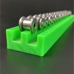 Polyethylene chain guide rail wear-resistant strip TS type green nylon guide piece plastic slide rail transmission chain