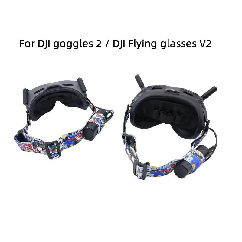 Description Picture 3 of itemHead Strap Elastic Headband with Fixed Battery for DJI Goggles 2 / Glasses V2 for DJI Avata DJI FPV Drone Accessories