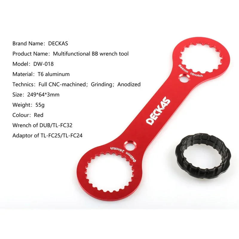 Description Picture 2 of itemDECKAS Bicycke BB Wrench Bike BB Repair Lever Multifunction MTB Bottom Bracket Installation Spanner Bicycle Repair Tools