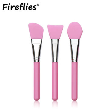 Fireflies 6PCS Professional Silicone Facial Mask Brush Cream Mixing Silicone Brush Makeup Brush Face SkinCare Tool Free Shipping