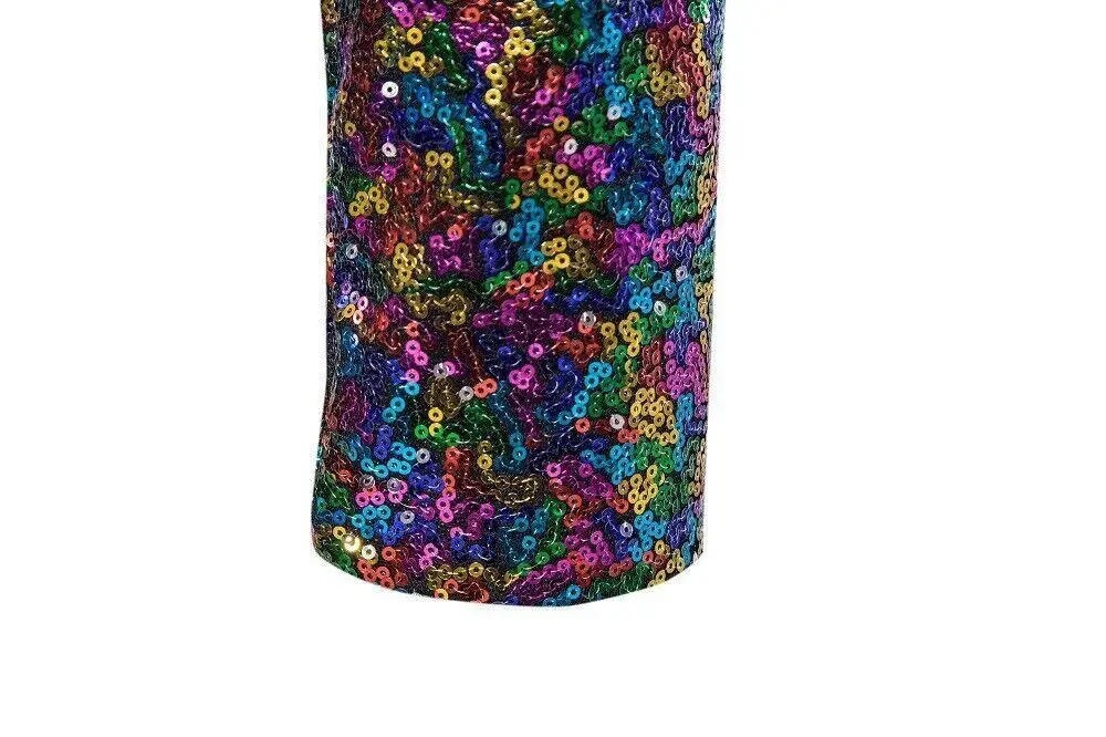 Description Picture 5 of itemMens Show Tuxedo Dress Coat Blazer Suit Tops Sequin Club Prom Party Suit Jackets