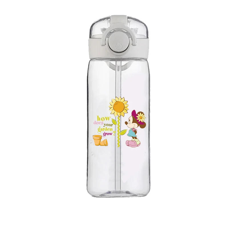Description Picture 5 of itemIconic Brand Minnie Mouse Cute Cartoon Straw Cup Girls Children Students Drop-Resistant New Summer Water Glass Good-looking Portable