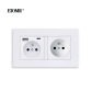 White 1USB 1Type C