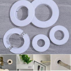 Shower Kitchen Wall Flange Plastic Chrome Faucet Decor Pipe Wall Covers Faucet Accessories Faucet Decorative Cover