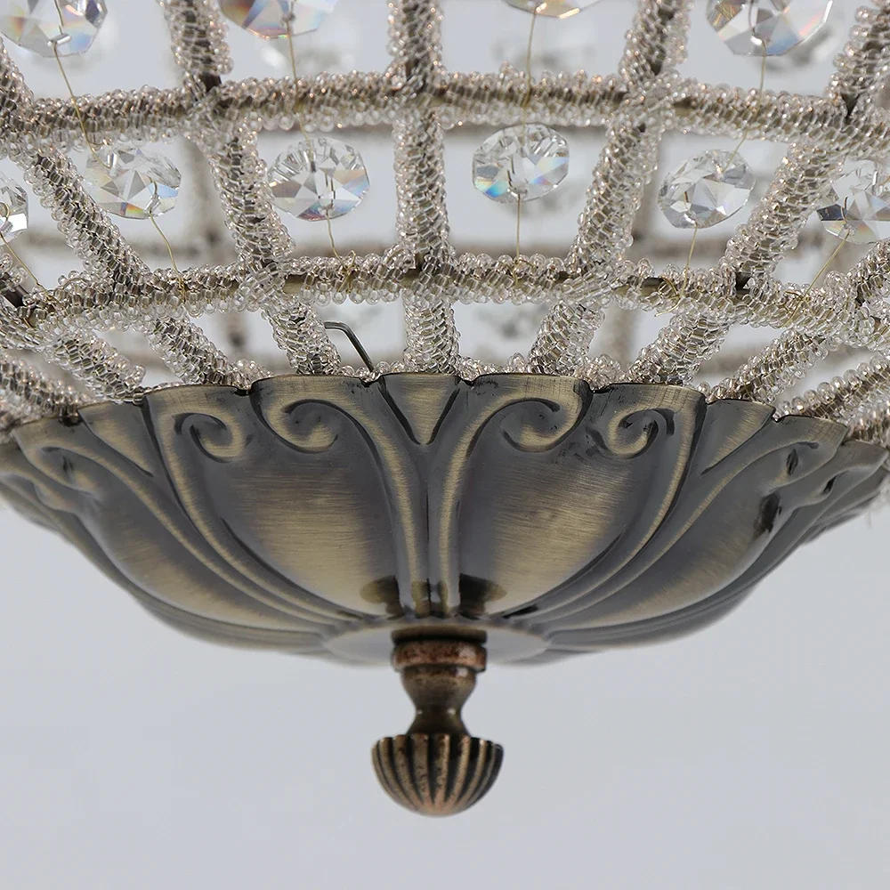 Description Picture 6 of itemRetro Vintage Royal Empire Ball Chandelier Crystal Modern Pendant Lamp Lustres Lights E27 For Living Room Bedroom Bathroom Hotel