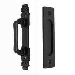 Barn Door Pull Sliding Door Handle Hardware Black Heavy-duty Interior Wooden Door Handle No Punching Furniture Cabinet Pull