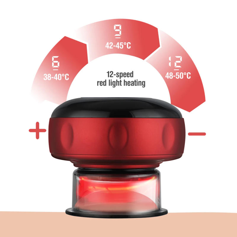 Description Picture 6 of itemElectric Vacuum Cupping Massager Anti-Cellulite Suction Cups Heating Guasha Fat Burning Skin Scraping Body Slimming