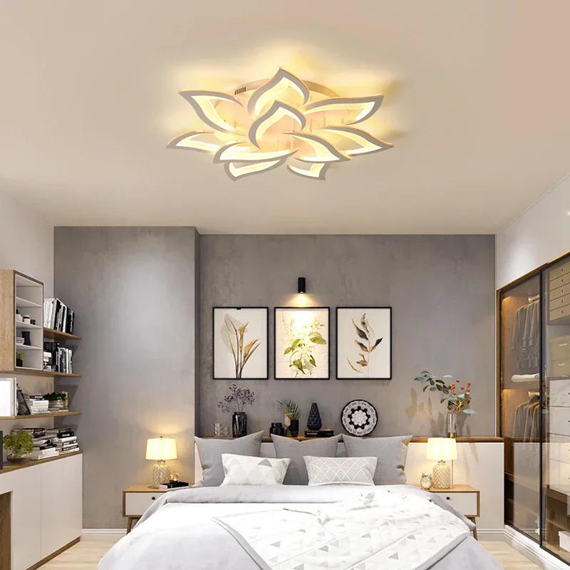 Description Picture 3 of itemLED Ceiling Light Modern Black/White Acrylic Decor Lamp Bedroom Living Room Study Indoor Home Creativity Decorative Chandelier