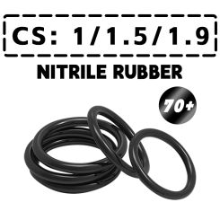 Thickness 1/1.5/1.9mm 70A NBR O-ring cross section Nitrile rubber sealing gasket rubber washer ring wholesale in specifications